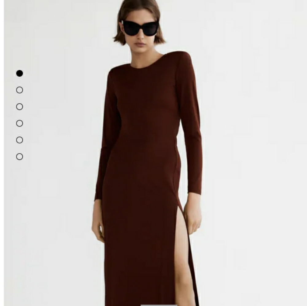 Zara maxi dress with shoulder pads - Picture 4 of 9